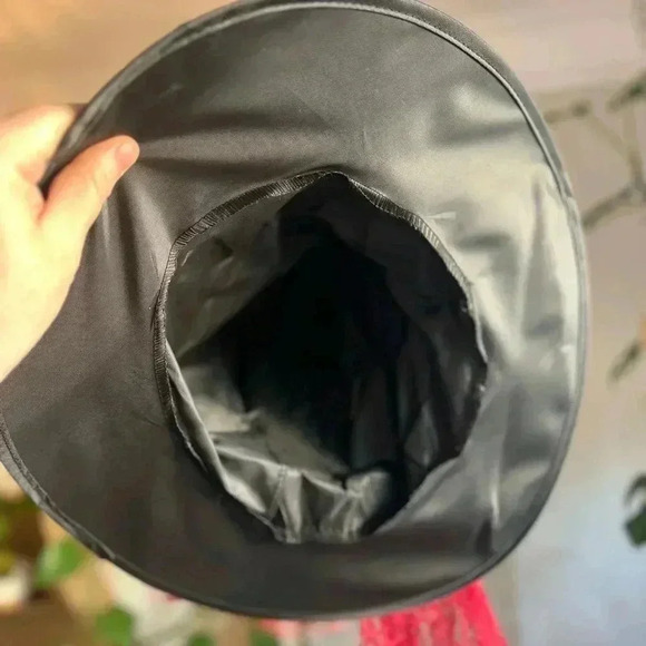 Witch Hat Red Lace Rhinestone Buckle | 10” Tall | Halloween Costume Accessory - Picture 6 of 6